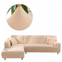 L-shape Sofa Fitted Cover 3-3 (Standard Size in Camel Color)