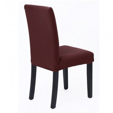 Dining Chair Covers- Pack of 6- Dark Brown