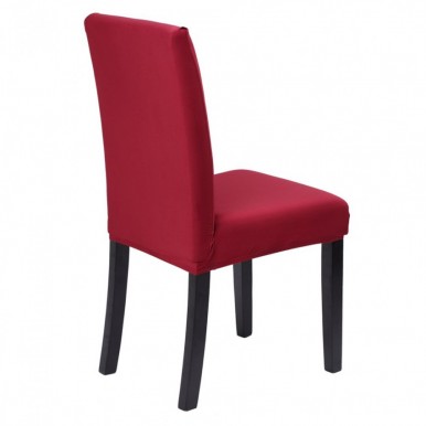 Dining Chair Covers- Pack of 6- Maroon