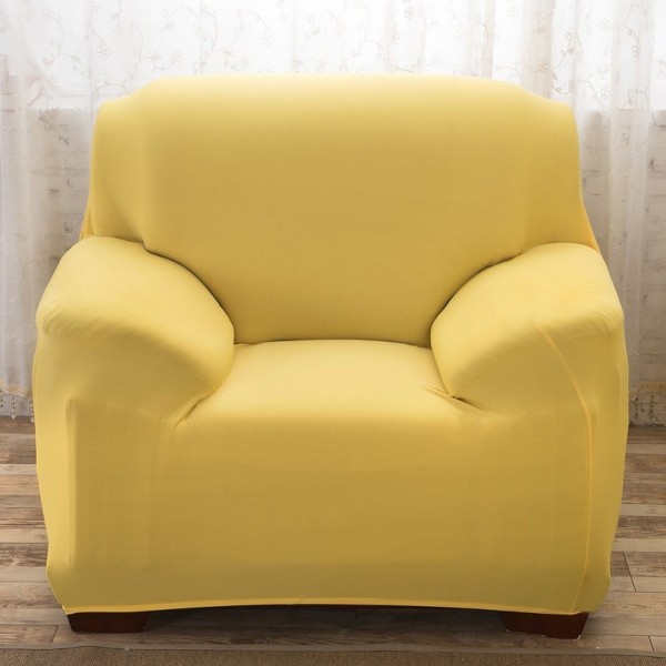 1 Seater Sofa Cover Standard Size Cotton Jersey Anti-Slip