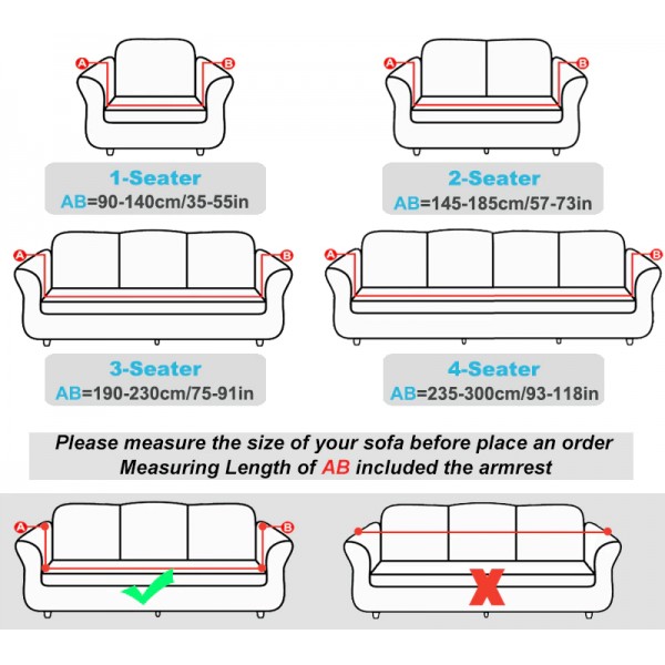 7 Seater Sofa Covers Jumbo Size, Dimensions Of 3 Seat Sofa