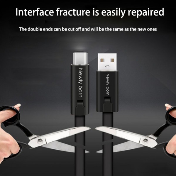 Repairable Cable- Reusable Fast Charging Cord Compatible with Smartphone - lightning cable