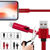 Repairable Cable- Reusable Fast Charging Cord Compatible with Smartphone