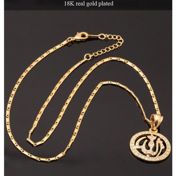 Allah Pendant Jewelry For Women Or Men 18K Real Gold Plated - Buyon.pk