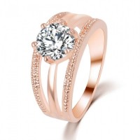 Austrian Crystals Silver Plated Ring for Her
