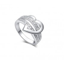 Silver Heart 925 Party Women Ring