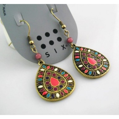 Bohemian Style Water Drop Beautiful Vintage Retro Earring For Her