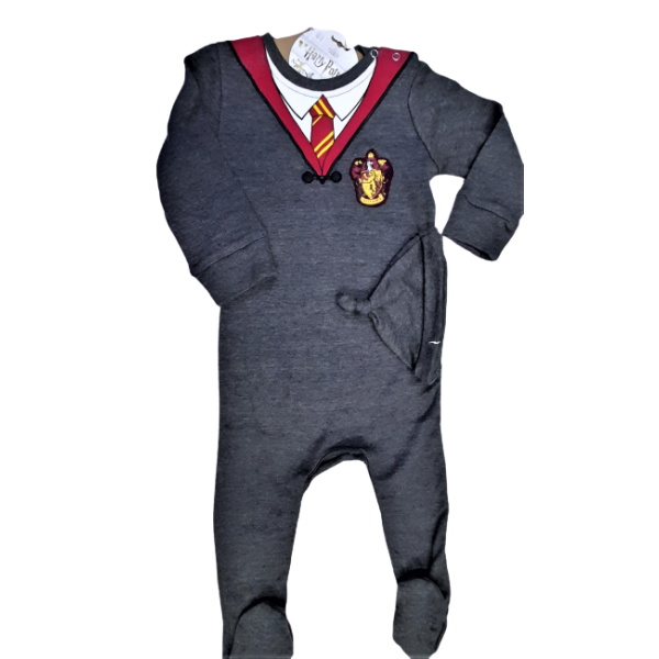 Licensed Harry Potter Kids Romper Baby Grow with Hat Gryffindor