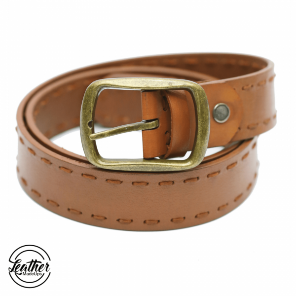 Leather belt for men - Handstitchd