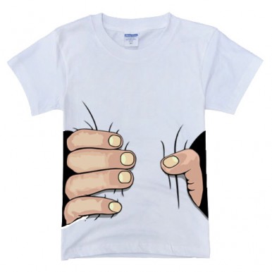 Hand holding T-shirt - Multicolor - Buyon.pk