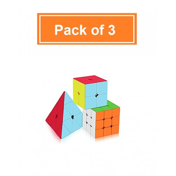 Cube Set of 2x2x2 3x3x3 Pyramid Frosted Puzzle Cube