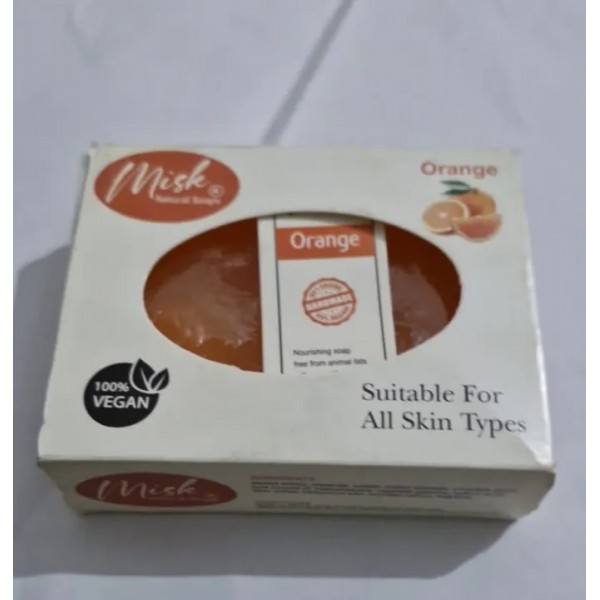 Misk natural soaps orange for all type of skin 