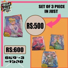 Set of 3 bags for exams shopping back pack and picnic for kids 