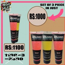 Set of 3 Enliven Active care firm hold hair gel