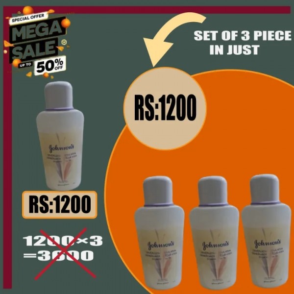 Set of 3 Johnson's refreshing toner morning and night gor all type of skin in 200 ml