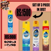 Set of 3 pledge  multi surface enhanced polish in 300 ml
