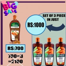Set of 3 vatika Moroccan enriched hair oil in 200 ml