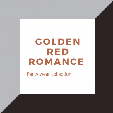 Golden Red Romance Color Party Wear Suit For Women
