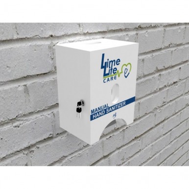 Manual Sanitizer Dispenser With Cover Box (wall mount)
