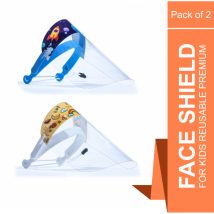 Reusable Premium Face Shield for Kids - Pack of 2