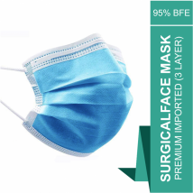 Premium Imported Surgical Face Mask (3 Layer)- Pack of 10