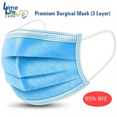 Premium Imported Surgical Face Mask (3 Layer)- Pack of 10