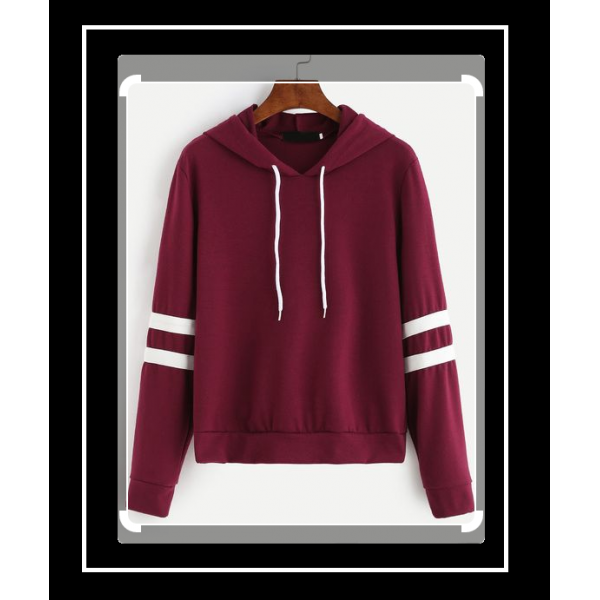 Buy PLUS SIZE MAROON PULLOVER HOODIE FOR WOMEN online in Pakistan ...