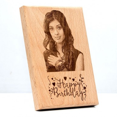 Customized Wooden Photo Plaque With Box