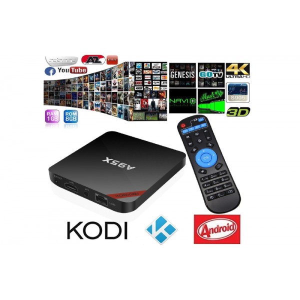 NEXBOX A95X ANDROID TV BOX (1GB RAM, 8GB ROM) ORIGINAL - BLACK - Buyon.pk