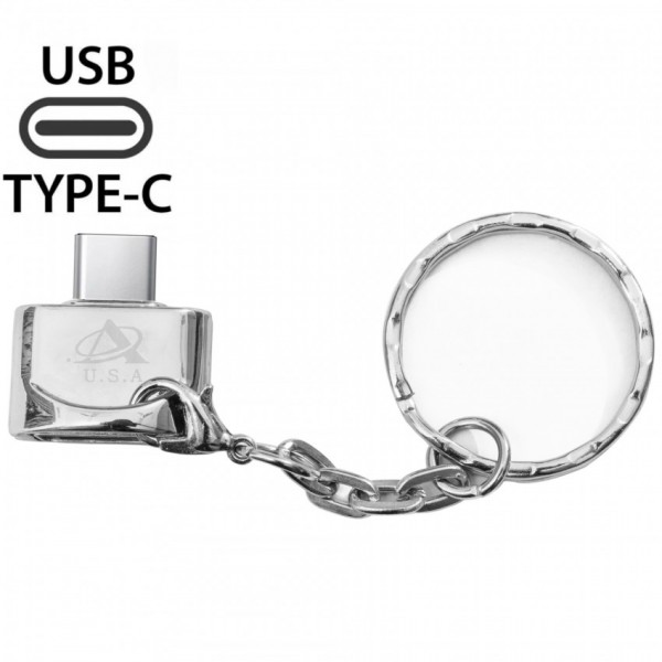 Buy Metal OTG Type C Adapter Key Ring Key Chain online in Pakistan