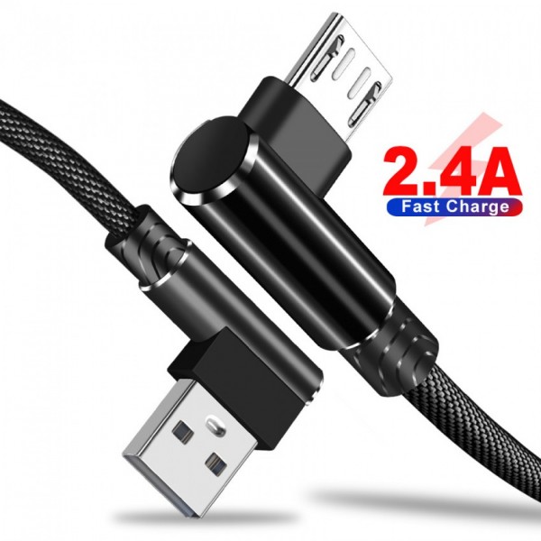Buy 1 meter micro usb 3 0 fast charging data cable braided l shape
