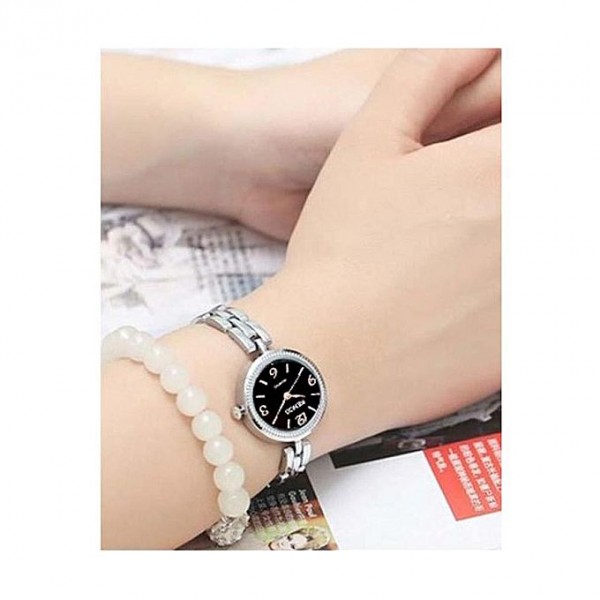 delicate silver watch