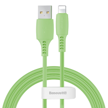 BASEUS CABLE USB LIGHTNING 2.4A 1.2M Green (CALDC-06)