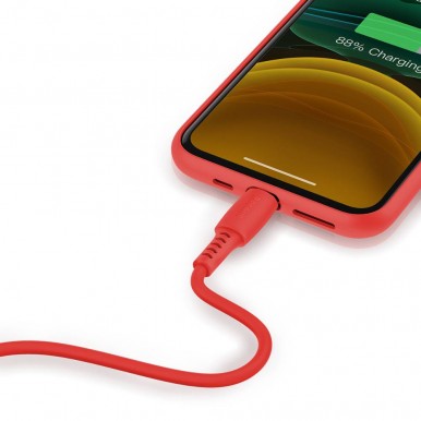 BASEUS CABLE USB LIGHTNING 2.4A 1.2M RED (CALDC-09)