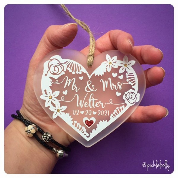 Personalised Heart Decorative Wedding gift