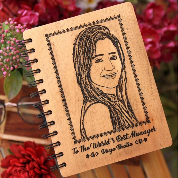 Personalized Wooden Journal Any Picture/Any Text