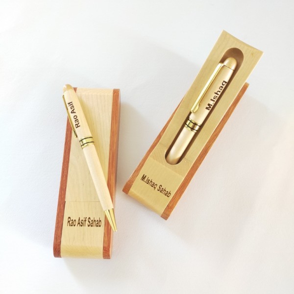 Customized Name Pen With Pen Holder for Him