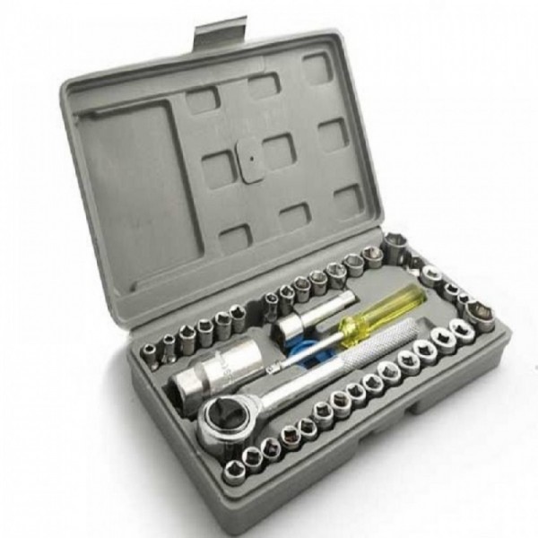 Multi Purpose Combination Socket Wrench Set (40 Pieces) Assorted