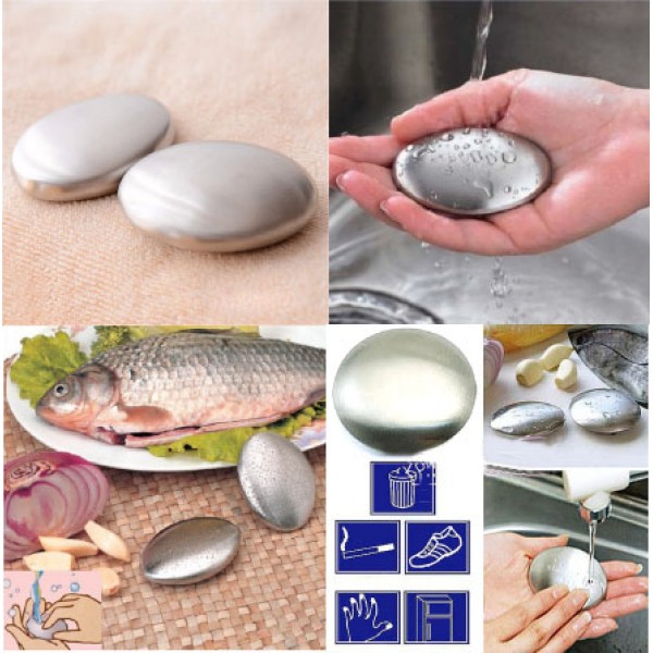 Buy Stainless Steel Soap Eliminates Garlic/onion Etc Smells Long