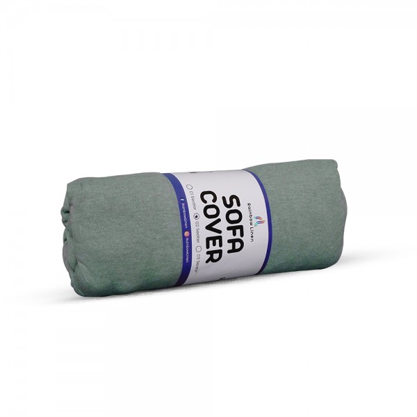 Light Green Sofa Cover 7 (3+2+1+1) Seater Sofa Protector Jersey Stretch