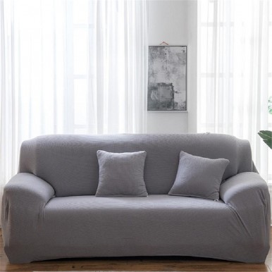 Light Grey Sofa Cover 6 (2+2+2) Seater