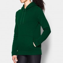 Pullover Dark Green Hoodie for Women in Large Size