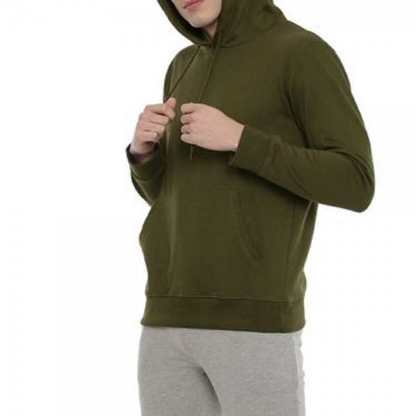 Pullover Forest Green Hoodies for Men in Size Medium