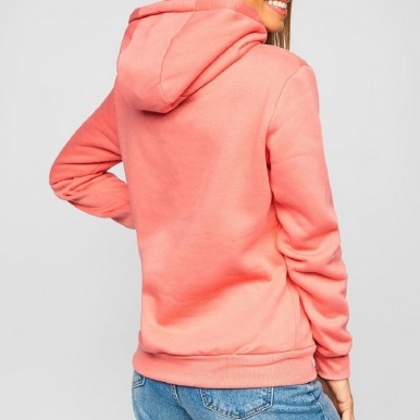 Pullover Pink Hoodie for Women in Medium Size