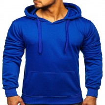 Pullover Royal Blue Hoodies for Men in Size Medium