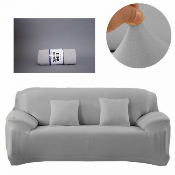 Silver Grey Jumbo Sofa Cover 5 ( 3+1+1 ) Seater