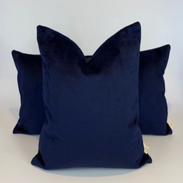 Sofa Cushion Cover 1 Piece Dark Blue 