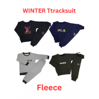 Kids Winter Tracksuit Set Jumper and Bottoms Fleece Trouser and Shirt