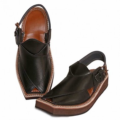 Ansel Synthetic Leather Gents Peshawari Sandals – Aerothotic Pakistan