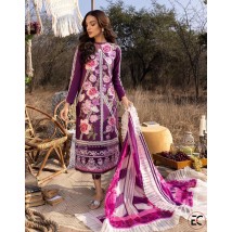 Beautiful purple heavy embroidered dress for her